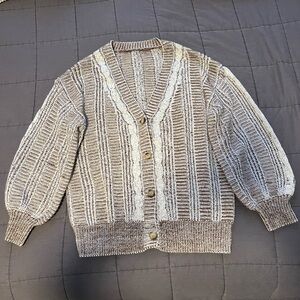 Women's Striped Cardigan Sweater